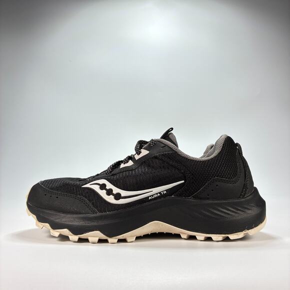 Saucony Aura TR Black White Trail Running Shoes S10863-05 Women's Size 8 - Picture 4 of 11